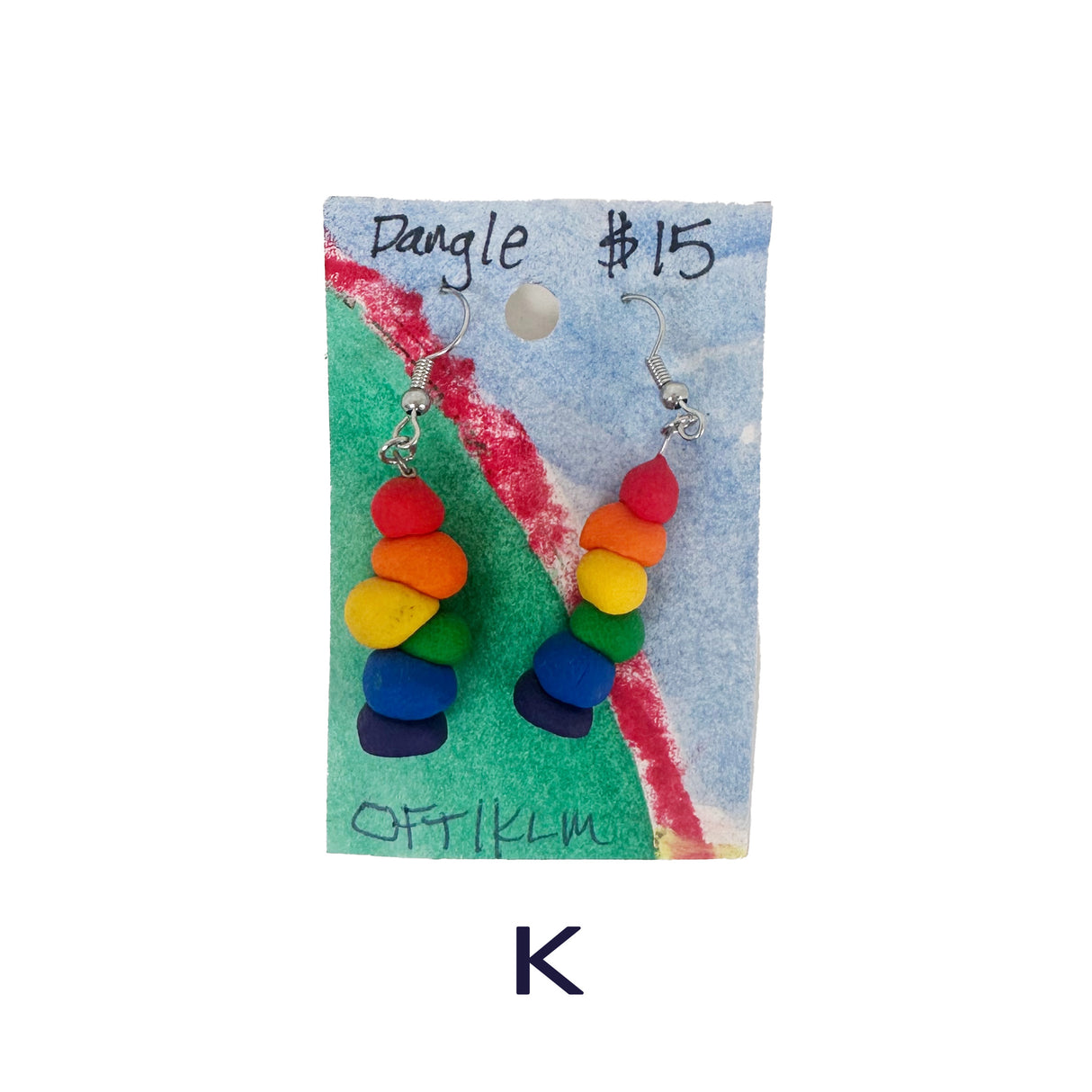 Rainbow Earrings in Polymer Clay- Dangles, Studs, & More Styles Available
