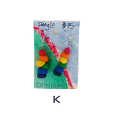 Rainbow Earrings in Polymer Clay- Dangles, Studs, & More Styles Available