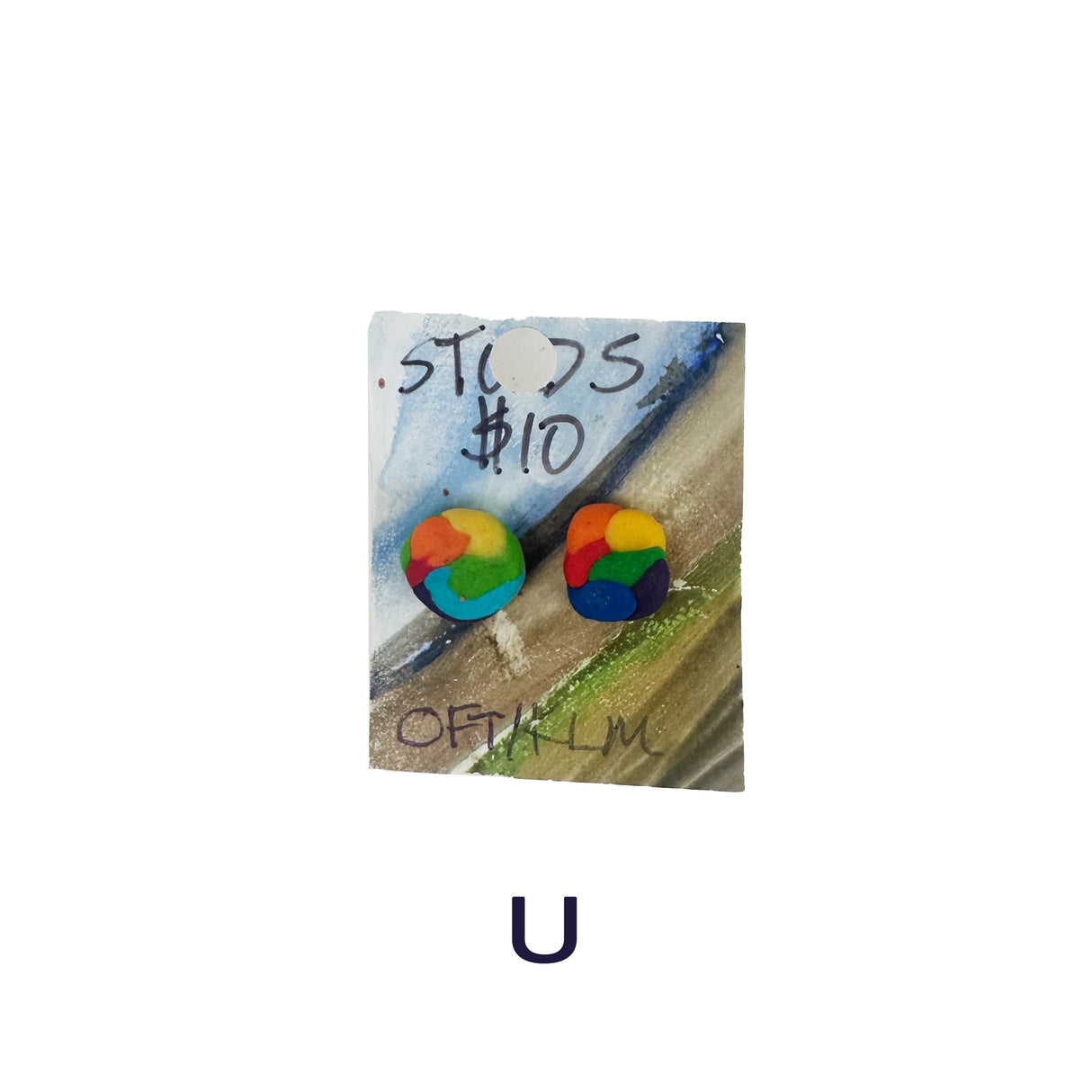 Rainbow Earrings in Polymer Clay- Dangles, Studs, & More Styles Available