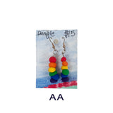 Rainbow Earrings in Polymer Clay- Dangles, Studs, & More Styles Available