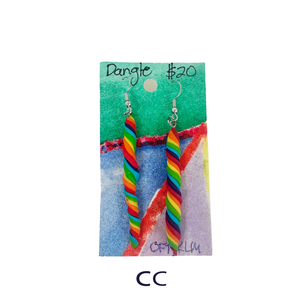 Rainbow Earrings in Polymer Clay- Dangles, Studs, & More Styles Available
