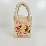 Flower Market Tote Vase Featuring Coral & Yellow | Jessica Walker