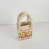 Flower Market Tote Vase Featuring Coral & Yellow | Jessica Walker