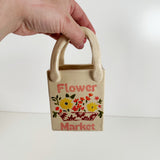 Flower Market Tote Vase Featuring Coral & Yellow | Jessica Walker