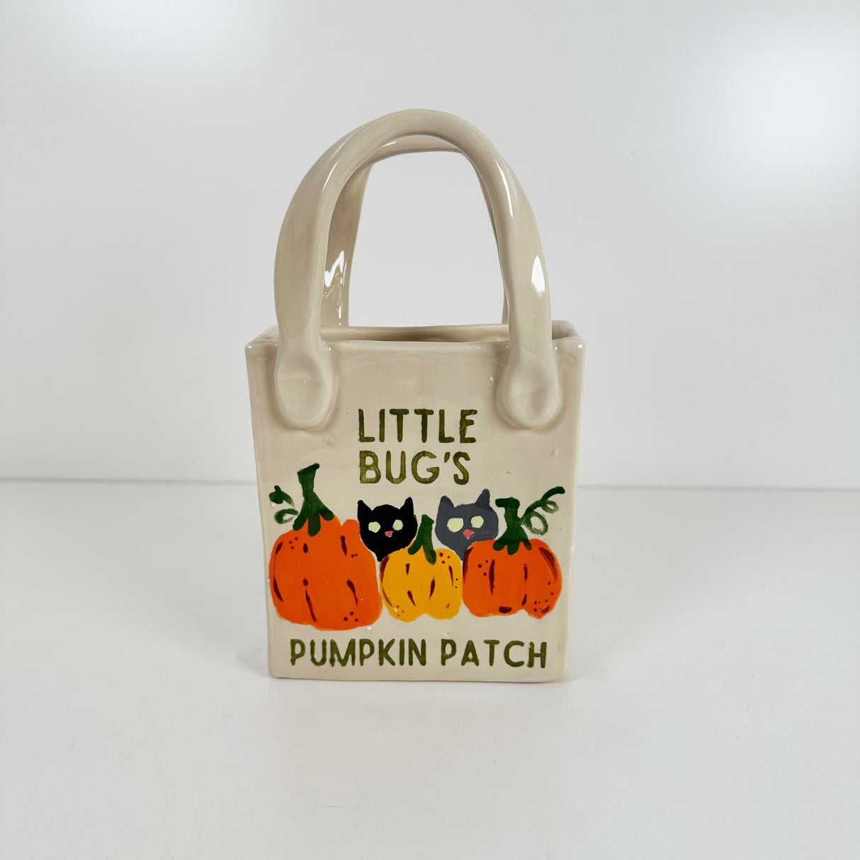 Cats & Pumpkins Tote Vase | Jessica Walker