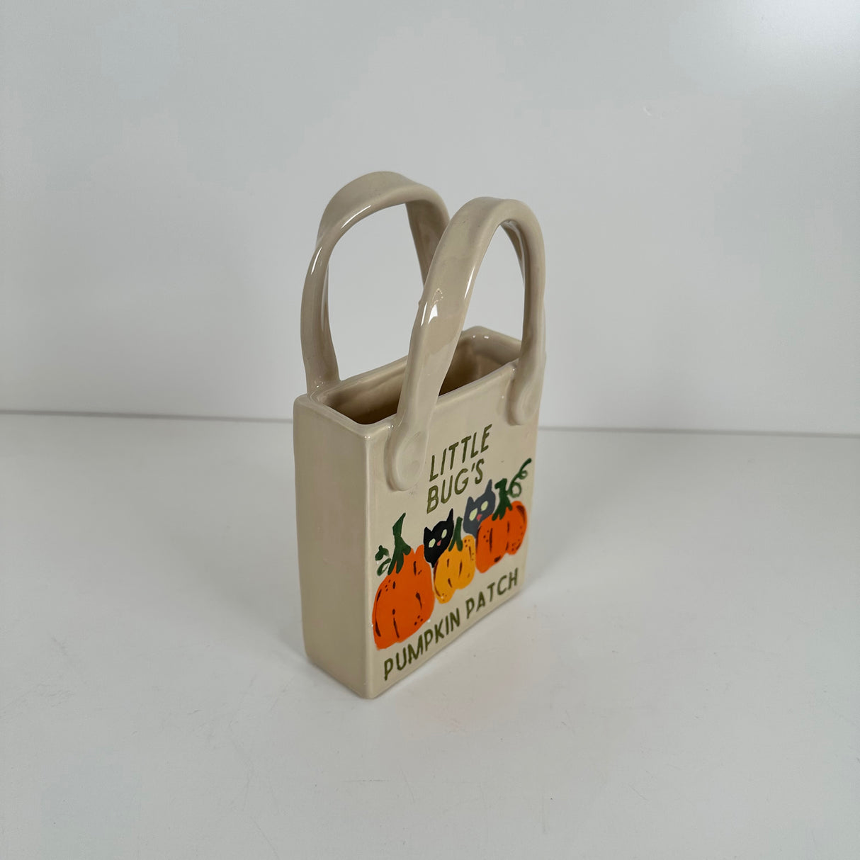 Cats & Pumpkins Tote Vase | Jessica Walker