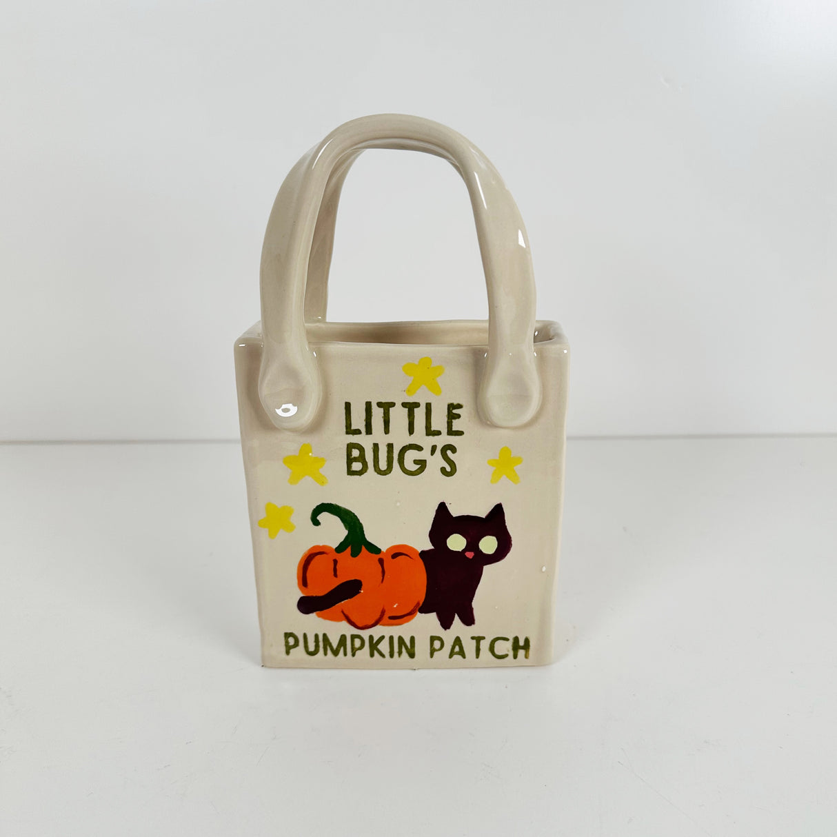 Cats & Pumpkins Tote Vase | Jessica Walker