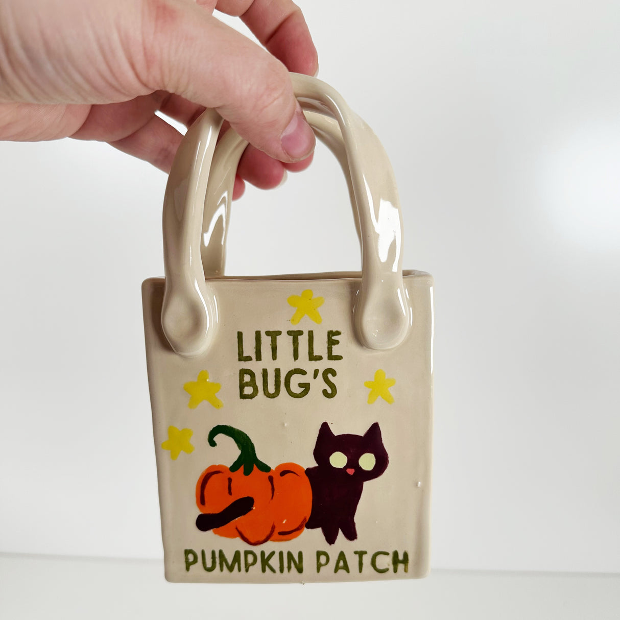 Cats & Pumpkins Tote Vase | Jessica Walker