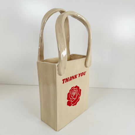 Thank You Tote Bag Vase | Jessica Walker