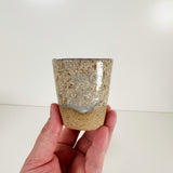 Oatmeal & Icy Blue Handmade Stoneware Shot Glasses | Jessica Walker