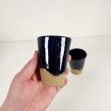 Tall Cobalt Blue Handmade Stoneware Shot Glasses | Jessica Walker