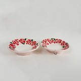 Pink & Red Rose Mini Dish with Hook for Hanging | Jessica Walker