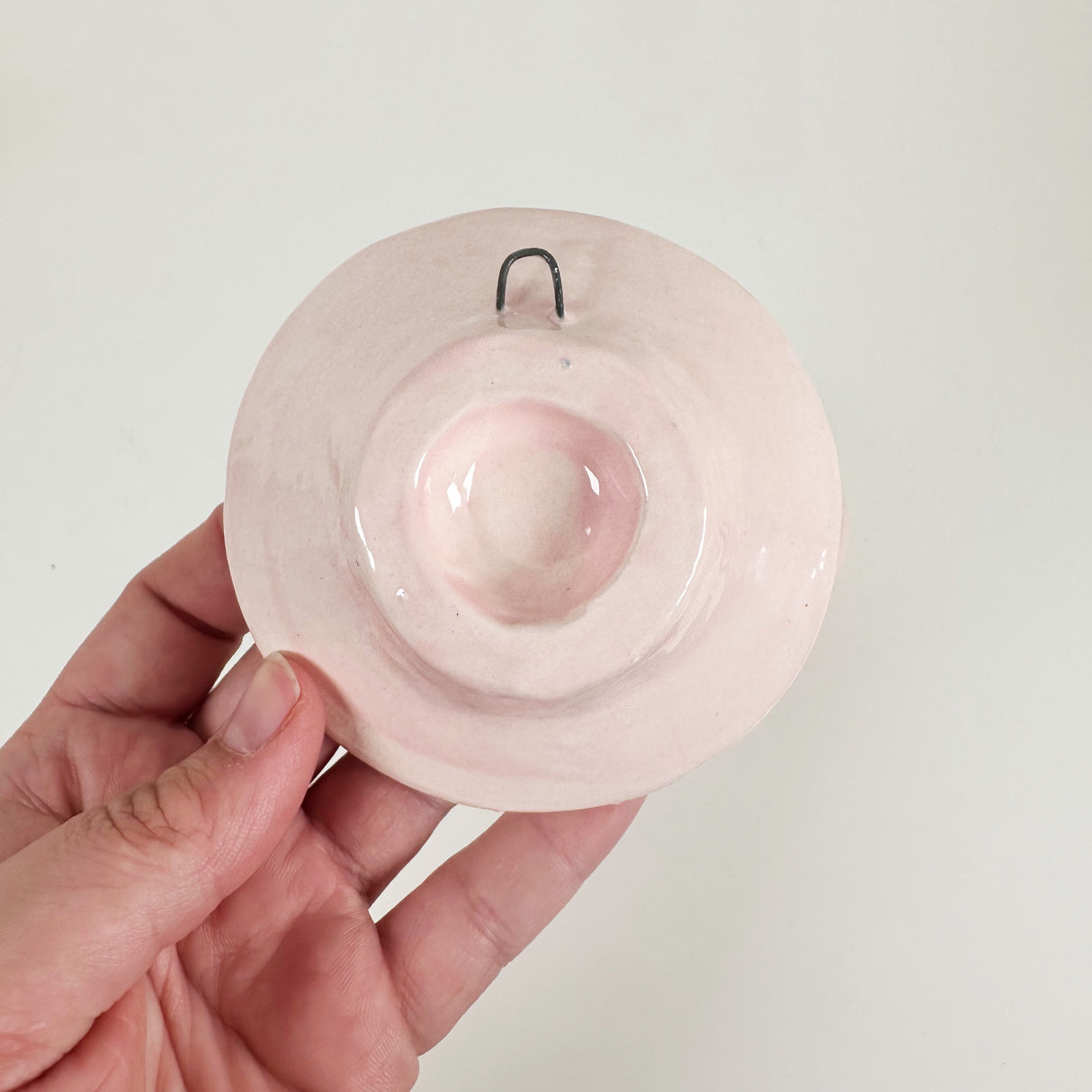 Pink & Red Rose Mini Dish with Hook for Hanging | Jessica Walker