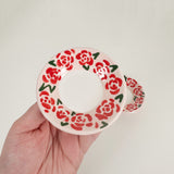 Pink & Red Rose Mini Dish with Hook for Hanging | Jessica Walker