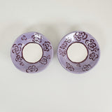 Medium Lavender & Deep Purple Mini Dish with Hook for Hanging | Jessica Walker