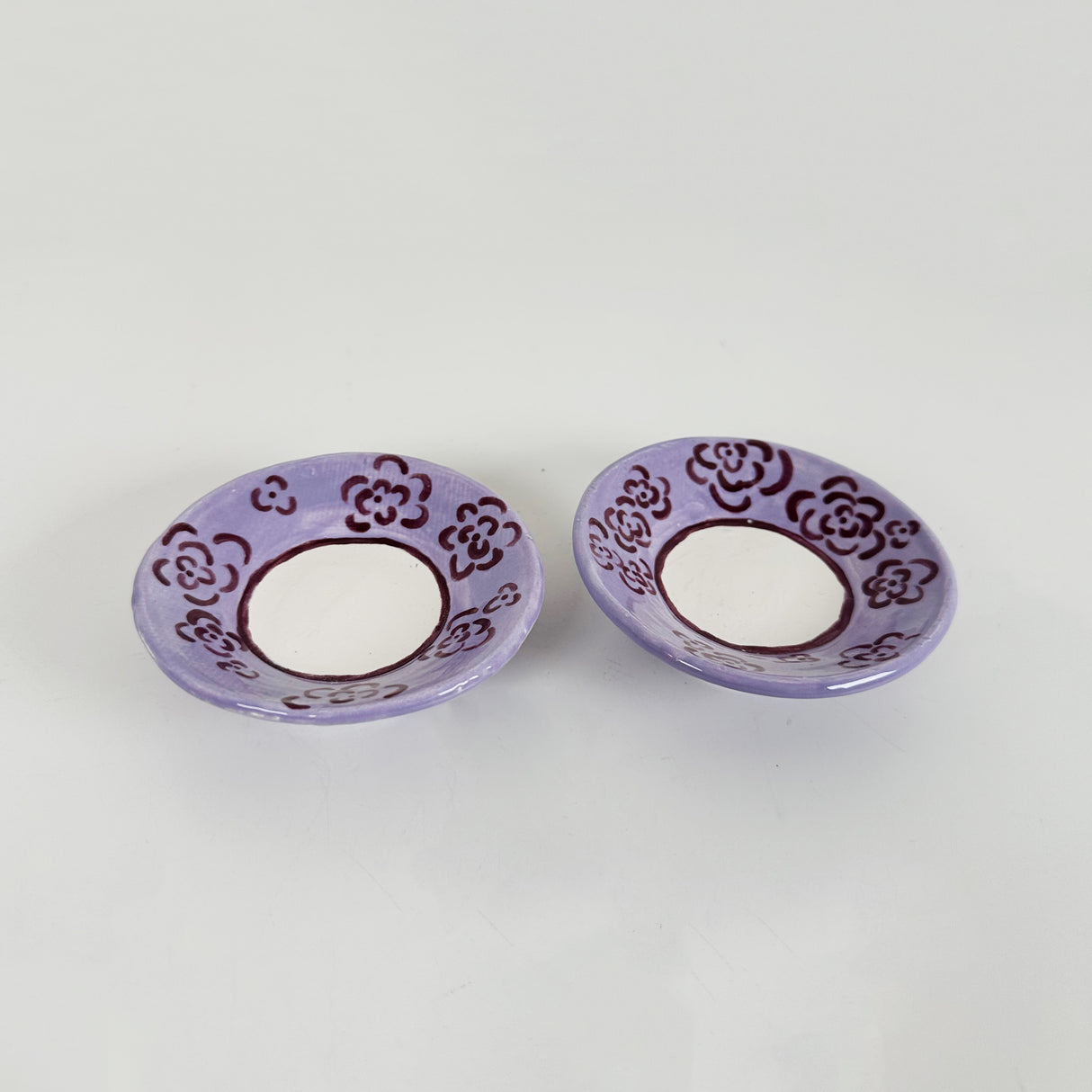 Medium Lavender & Deep Purple Mini Dish with Hook for Hanging | Jessica Walker