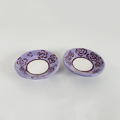 Medium Lavender & Deep Purple Mini Dish with Hook for Hanging | Jessica Walker