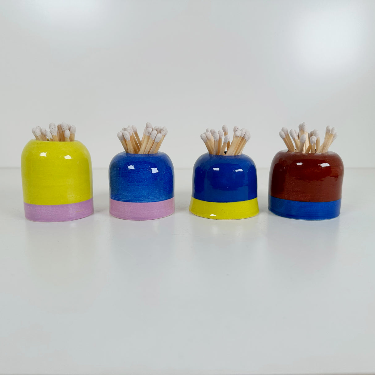 Domed Match Holder and Strike in Bold Colors | Madeleine Schmidt