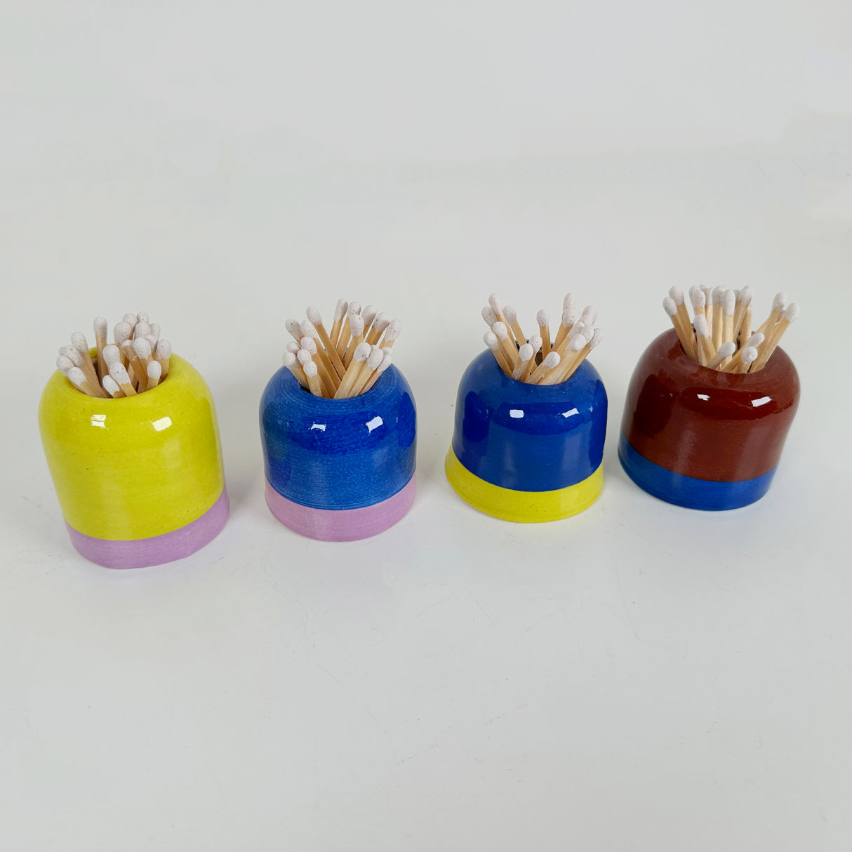 Domed Match Holder and Strike in Bold Colors | Madeleine Schmidt