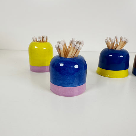 Domed Match Holder and Strike in Bold Colors | Madeleine Schmidt