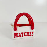 Match Holder and Striker Tote Bag Vase in Red | Jessica Walker