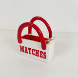 Match Holder and Striker Tote Bag Vase in Red | Jessica Walker