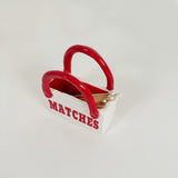 Match Holder and Striker Tote Bag Vase in Red | Jessica Walker