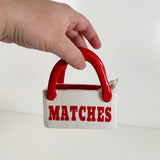Match Holder and Striker Tote Bag Vase in Red | Jessica Walker