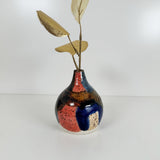 Deep Dark Watercolor Style Stoneware Bud Vase | Madeleine Schmidt