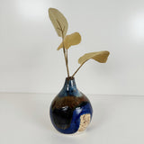 Deep Dark Watercolor Style Stoneware Bud Vase | Madeleine Schmidt