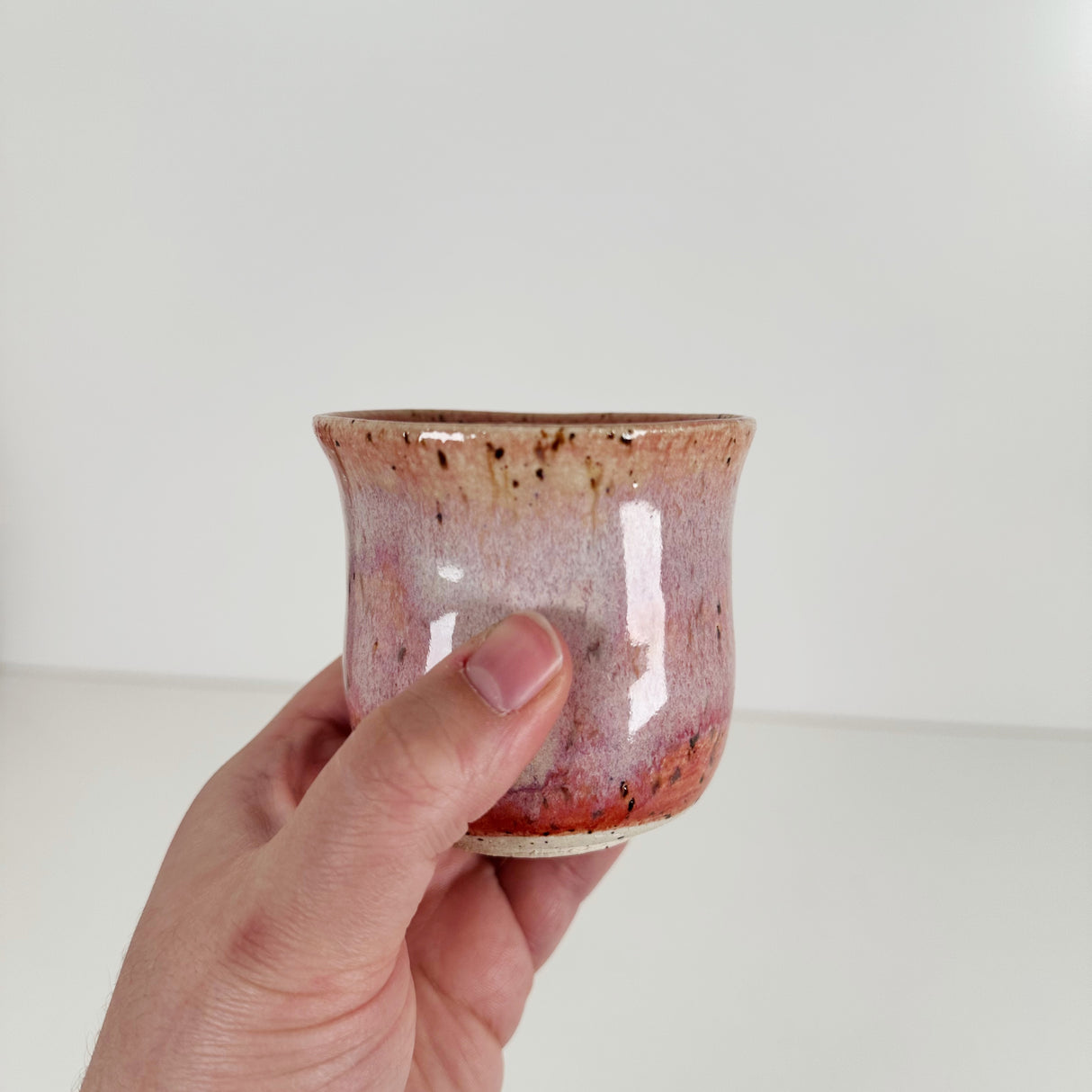 Speckled Pink Thumbprint Cup | Madeleine Schmidt