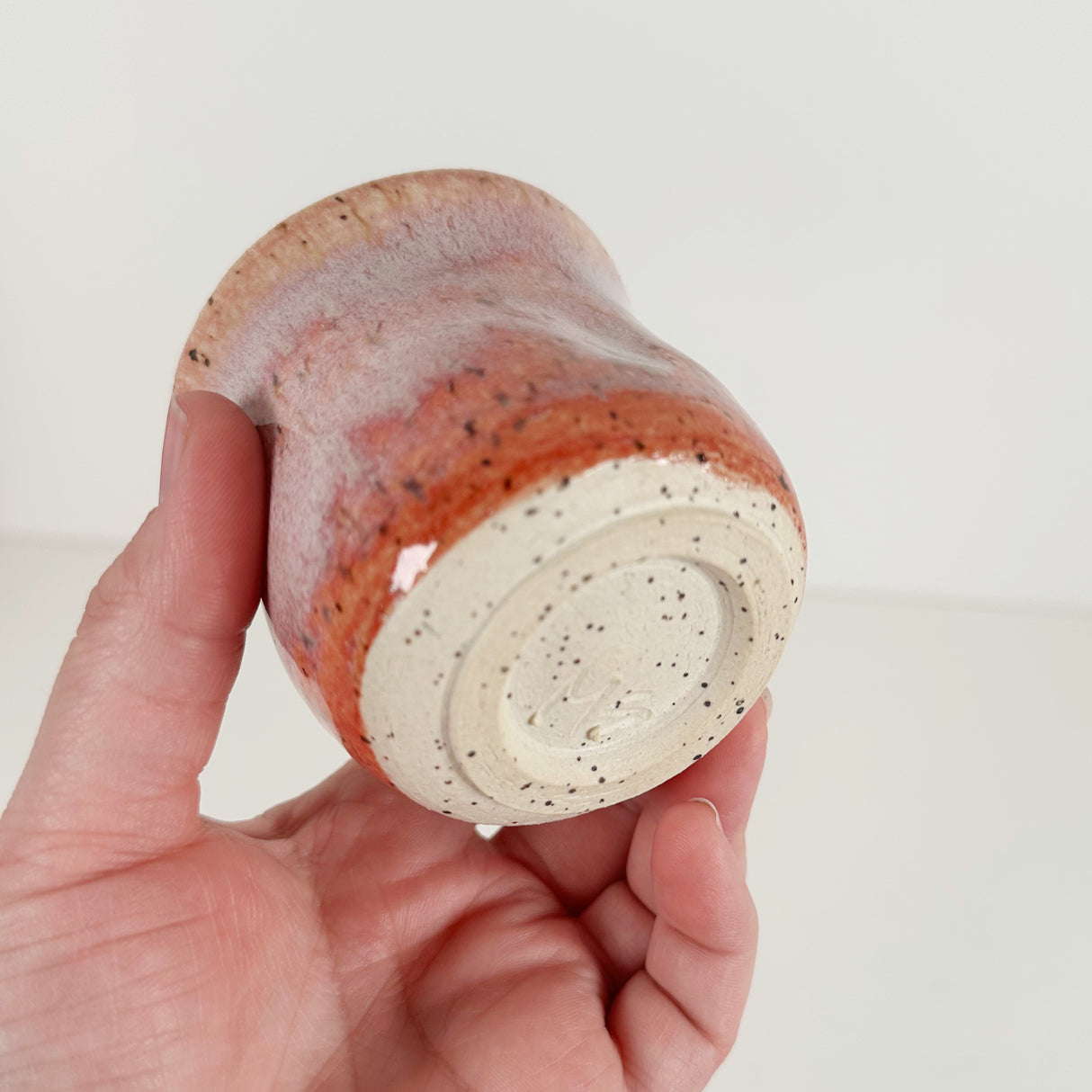 Speckled Pink Thumbprint Cup | Madeleine Schmidt