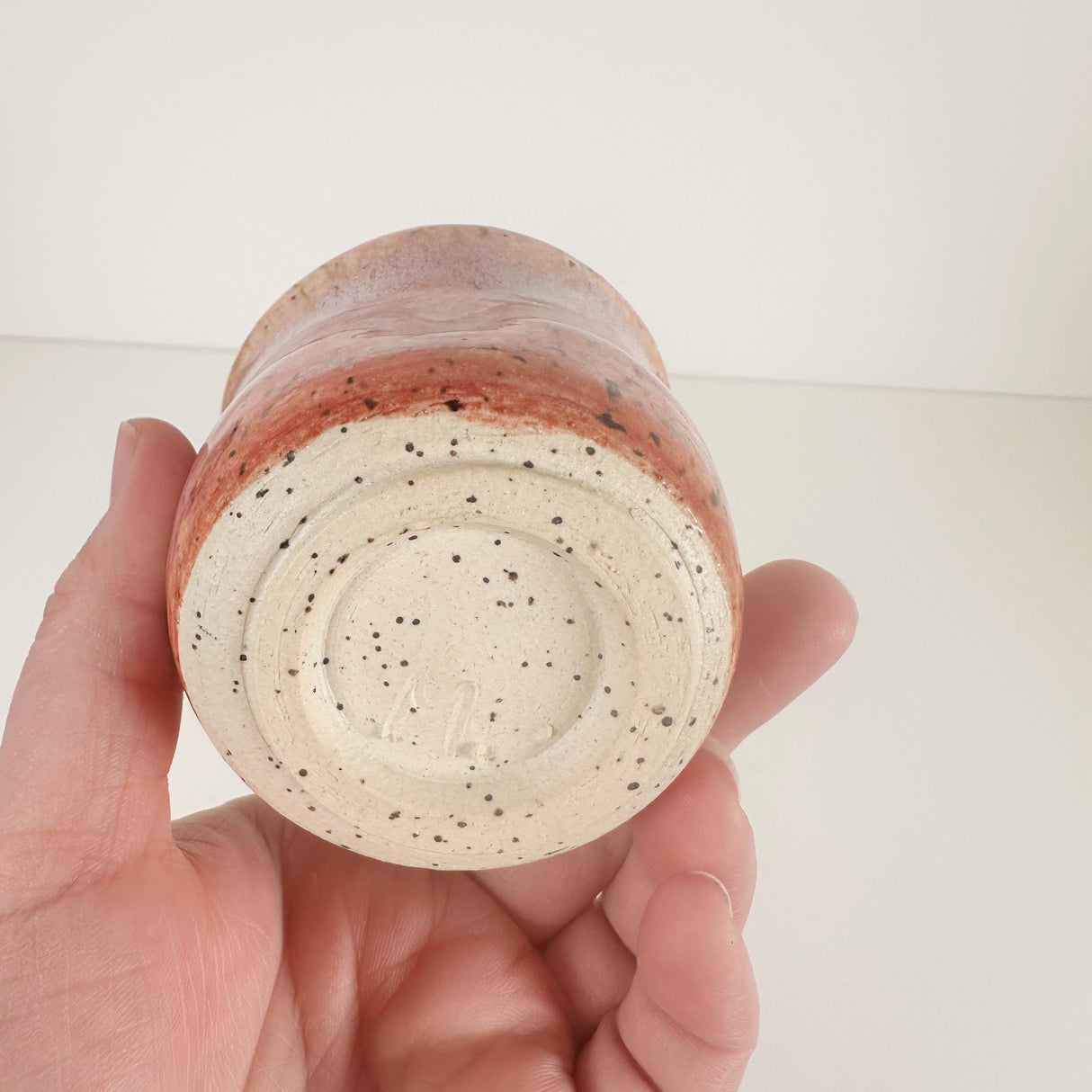 Speckled Pink Thumbprint Cup | Madeleine Schmidt