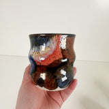 Deep Dark Watercolor Style Stoneware Vases in Three Styles | Madeleine Schmidt