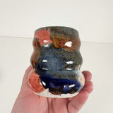 Deep Dark Watercolor Style Stoneware Vases in Three Styles | Madeleine Schmidt