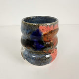 Deep Dark Watercolor Style Stoneware Vases in Three Styles | Madeleine Schmidt