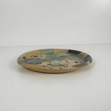 Winter Woods and Blue Green Speckled Stoneware Dishes | Madeleine Schmidt