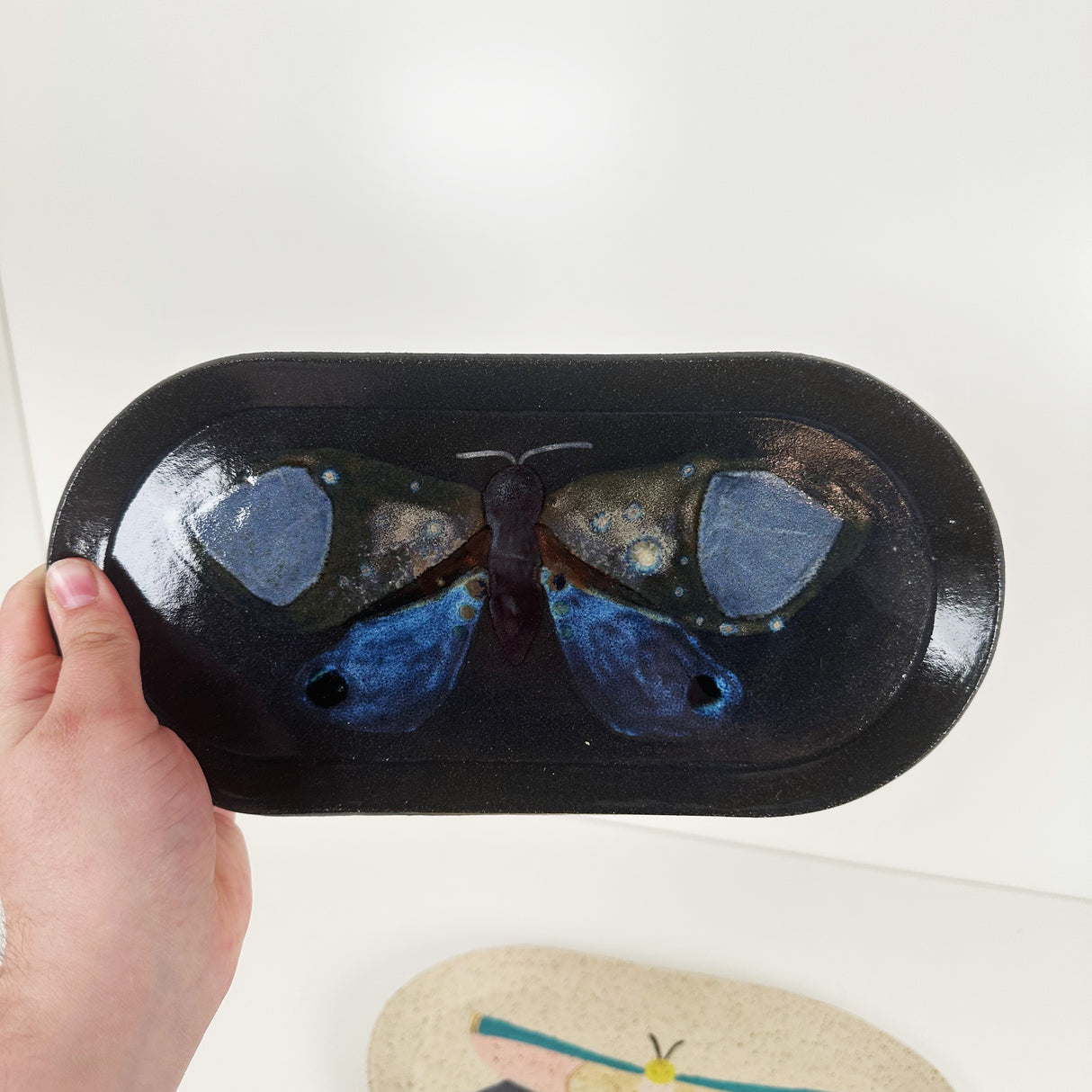 Moth & Butterfly Stoneware Trays | Madeleine Schmidt