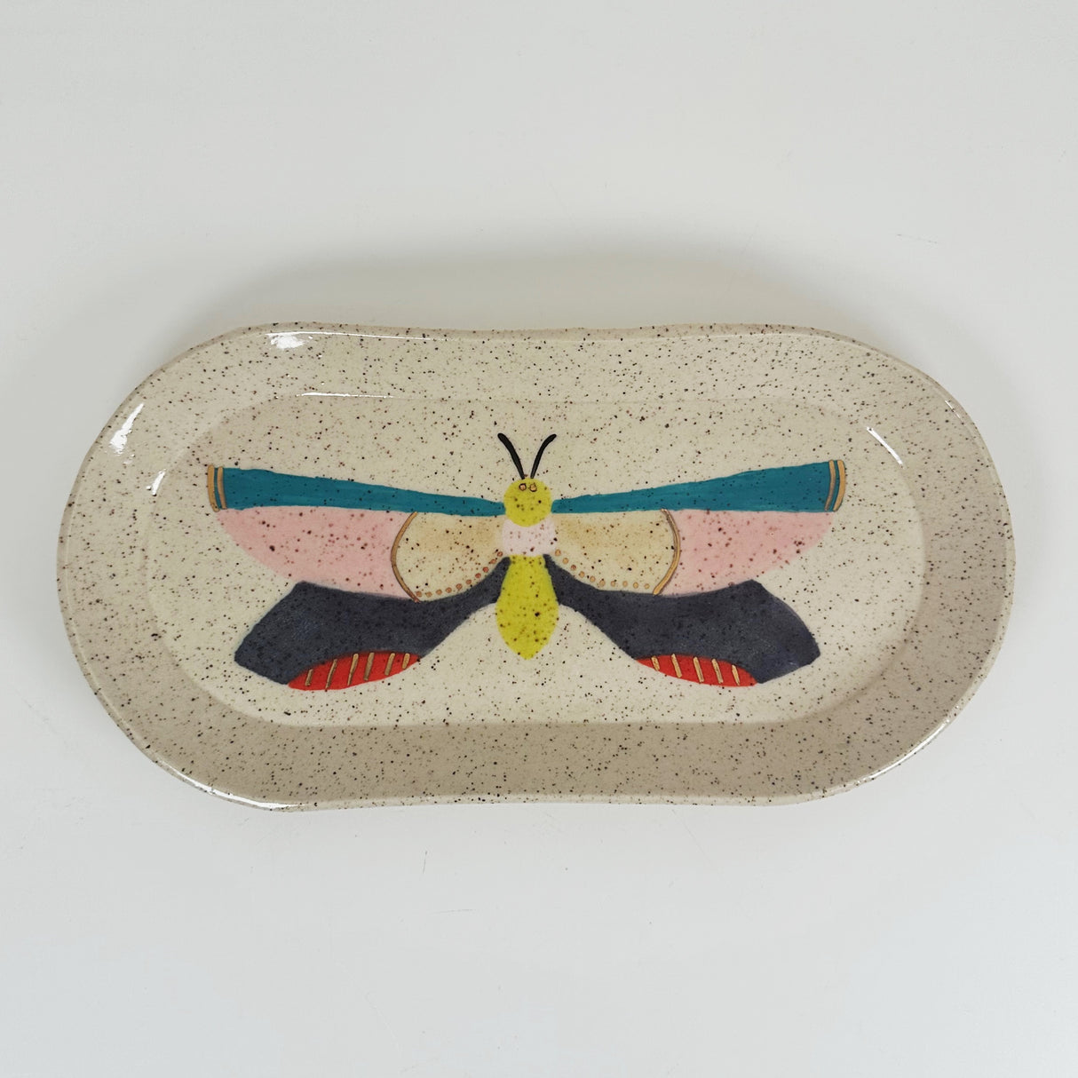 Moth & Butterfly Stoneware Trays | Madeleine Schmidt