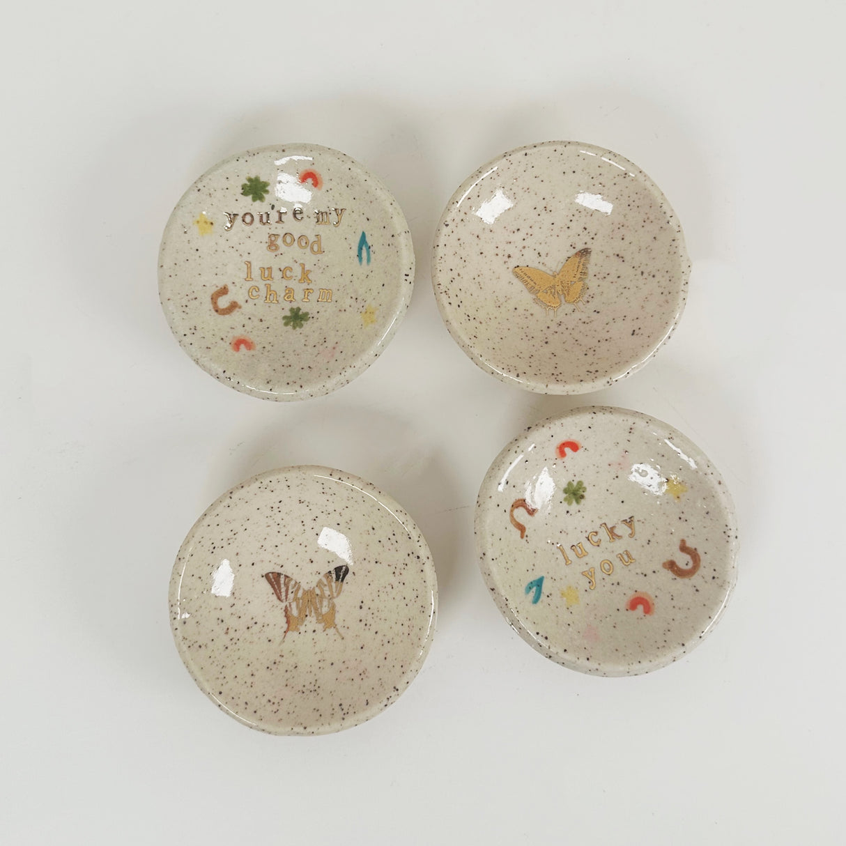 Good Luck Charm & Butterfly Trinket Dishes | Madeleine Schmidt