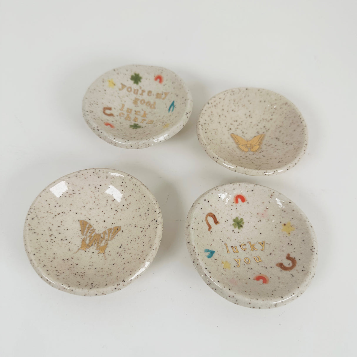 Good Luck Charm & Butterfly Trinket Dishes | Madeleine Schmidt