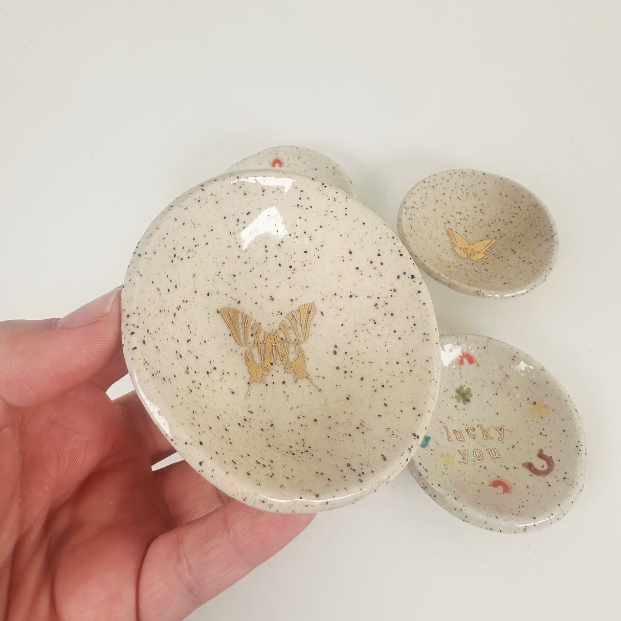 Good Luck Charm & Butterfly Trinket Dishes | Madeleine Schmidt