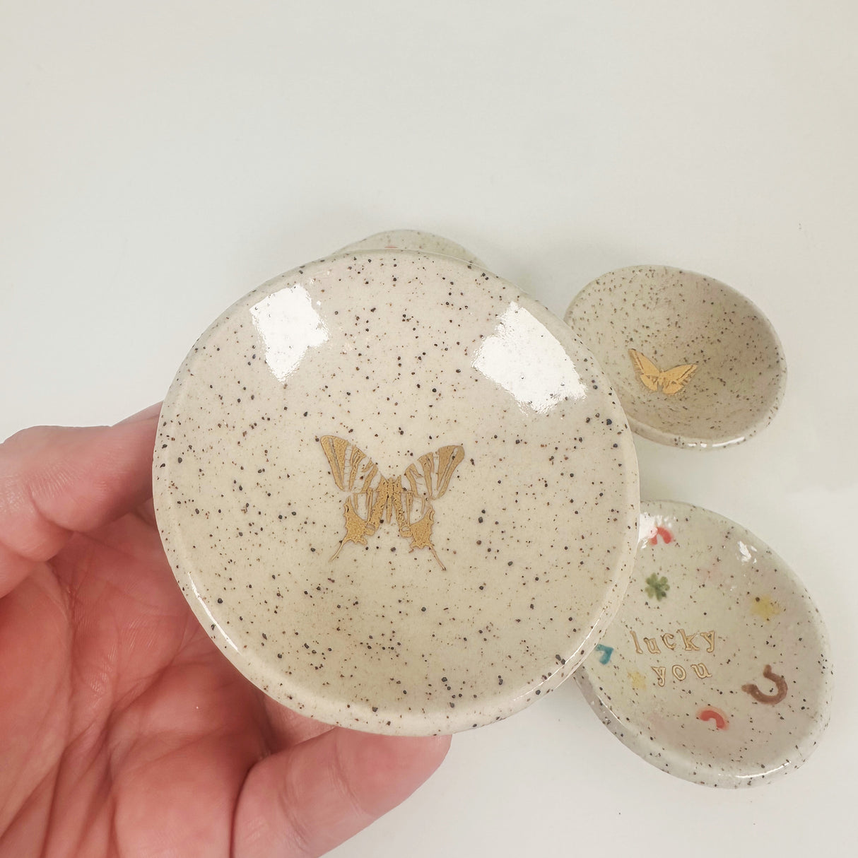 Good Luck Charm & Butterfly Trinket Dishes | Madeleine Schmidt