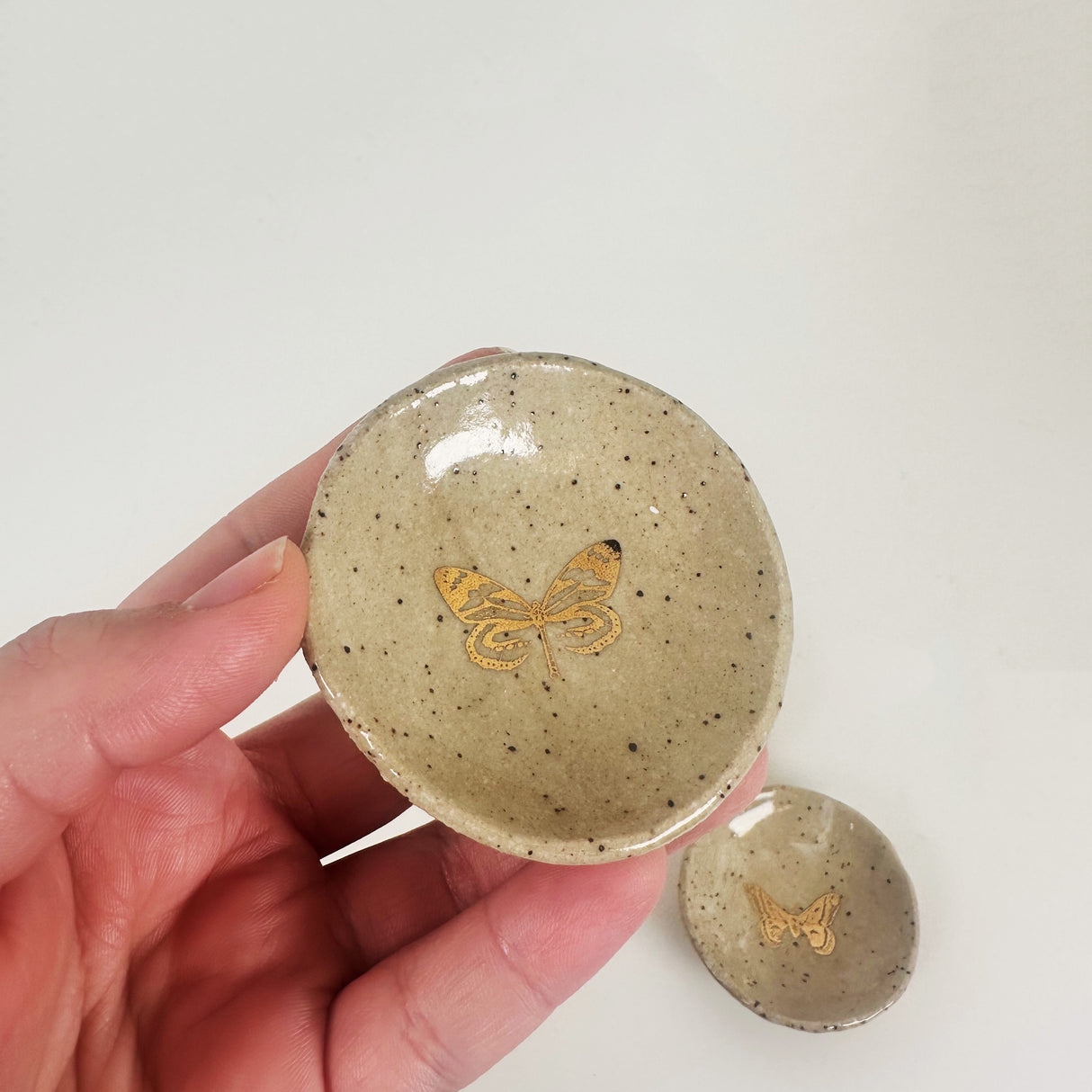 Speckled Sandy Butterfly Trinket Dishes | Madeleine Schmidt