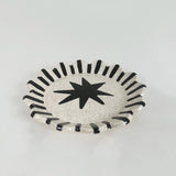 Speckled Black & White Trinket Plate with Stars & Stripes | Madeleine Schmidt