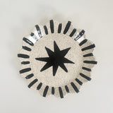 Speckled Black & White Trinket Plate with Stars & Stripes | Madeleine Schmidt