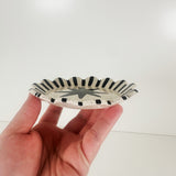 Speckled Black & White Trinket Plate with Stars & Stripes | Madeleine Schmidt