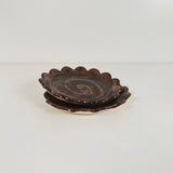 Scalloped Copper Sparkle Stoneware Dishes | Madeleine Schmidt