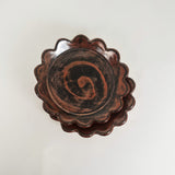 Scalloped Copper Sparkle Stoneware Dishes | Madeleine Schmidt