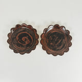 Scalloped Copper Sparkle Stoneware Dishes | Madeleine Schmidt